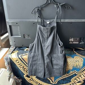 NWT Aerie Grey Shortalls - M